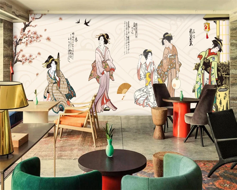 Индивидуальные Экологически чистые 3d обои beibehang классические для японского