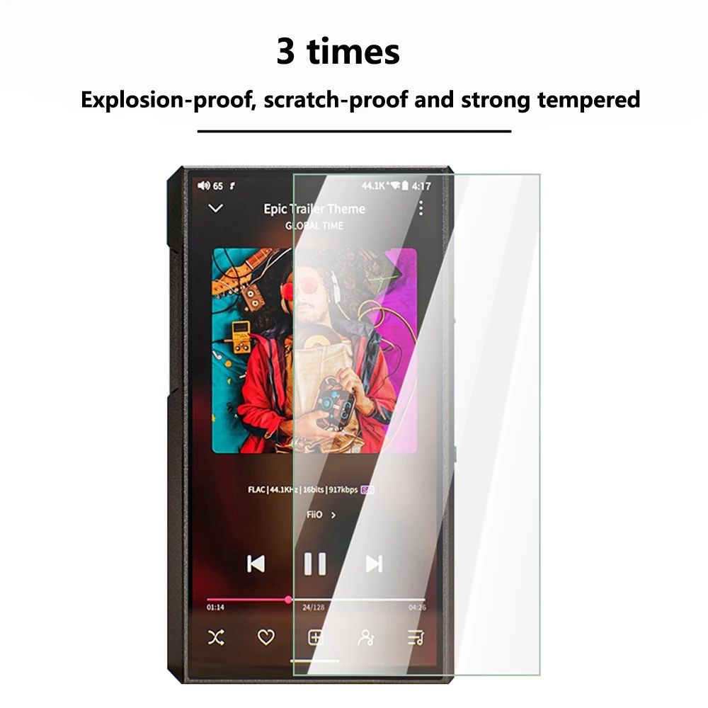 

9H Premium Scratch-Proof Protective Tempered Glass Screen Protector for Fiio M11 Plus LTD 5.5inch MP3 Player