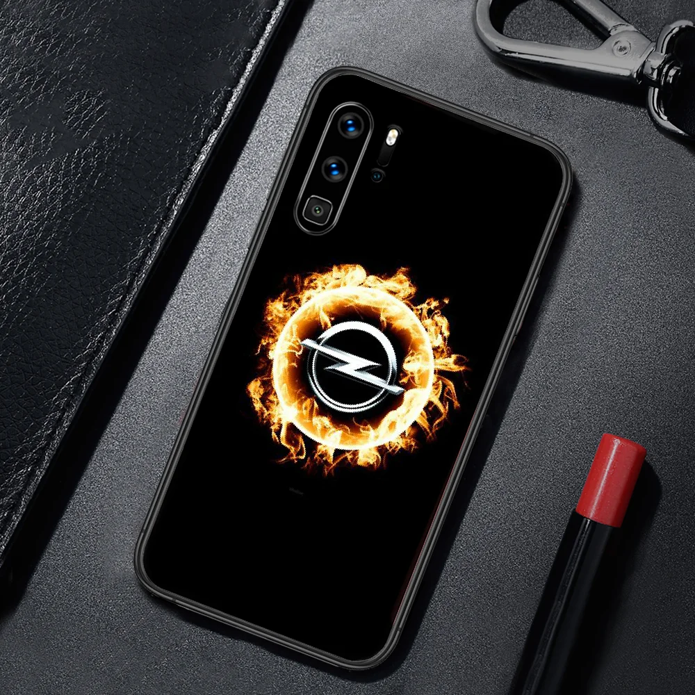 

Opel Astra Car Logo Phone Case For Huawei P Mate Smart 10 20 30 40 Lite Z 2019 Pro black Cell Fashion Funda Soft Cover Tpu Coque
