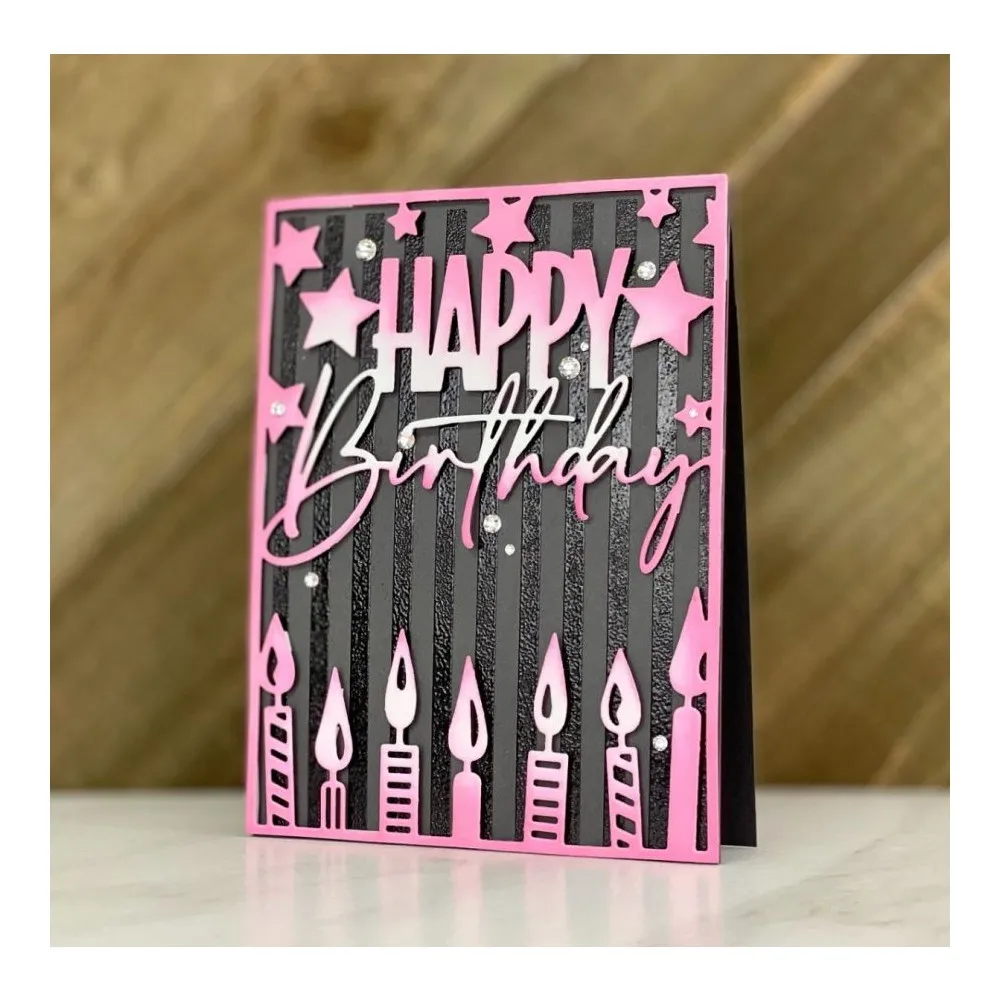 

Panalisacraft birthday background Metal Cutting Dies Stencils for DIY Scrapbooking/album Decorative Embossing DIY Paper Cards