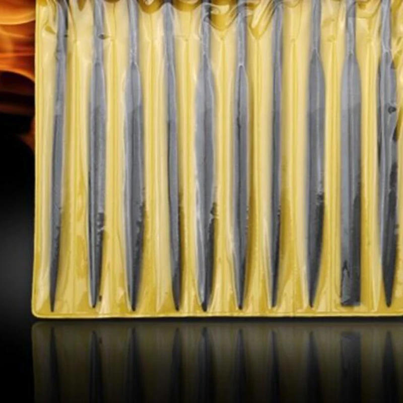 

10 Pieces/Set of Professional Technical Diamond File 3X140Mm Raft Needle Metal Cutting Tool Glass Metal Stone Carving