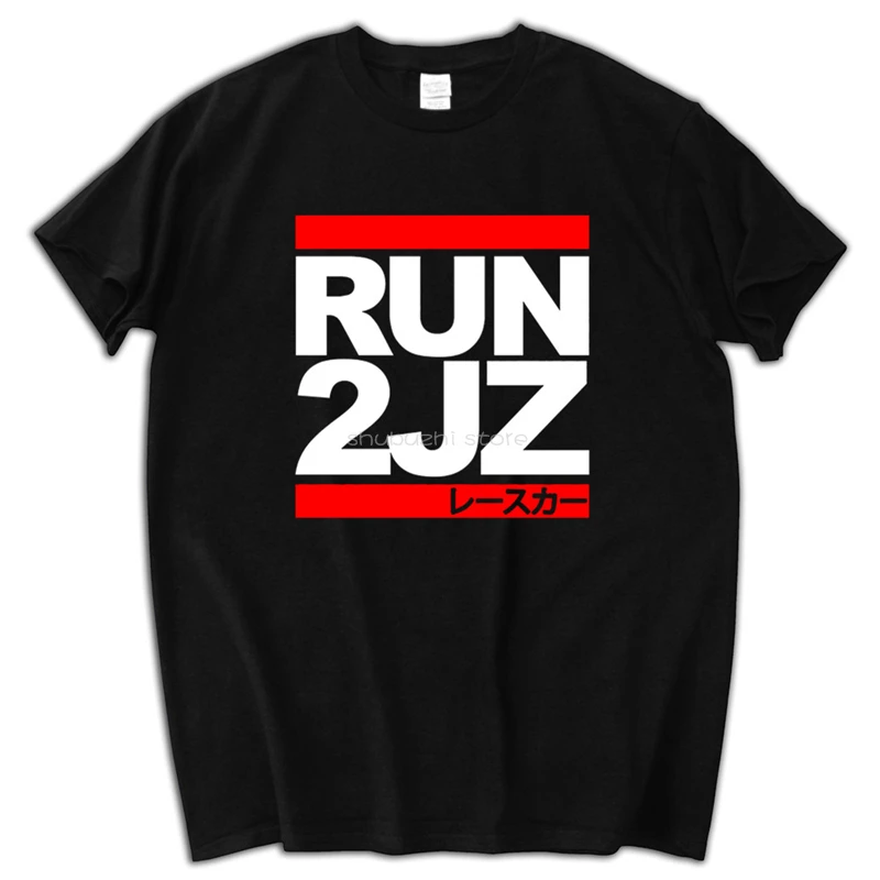 Runer 2JZ-Auto Racinger, летняя футболка с круглым вырезом, топы, Европейский большой размер, хлопковые футболки, Прямая поставка, мужская летняя футболка sbz5109