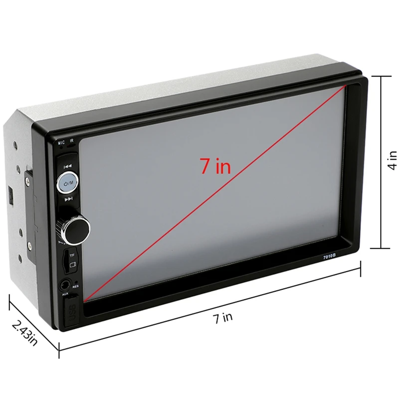 Акция-7010B 2 Din автомагнитола 7 дюймов плеер Mp5 контактный экран Bluetooth