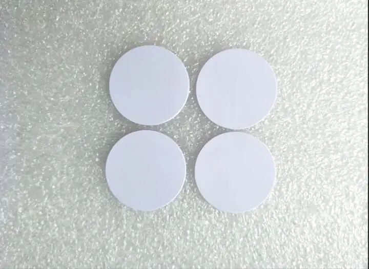 

100PCS 13.56Mhz I-CODE2 coin card with a diameter of 25mm, I-CODE coin label, ISO15693 protocol/I-CODE 2 I-CODE-SLI label PVC