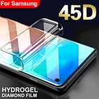 Защитная Гидрогелевая пленка 45D для Samsung galaxy S8 S9 S10 Plus S10e, защита экрана на Galaxy S6 S7 edge Note 8 9, не стекло