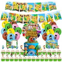 animal crossing birthday party supplies theme party decorations banner animal cake toppers animal party decorations for kid