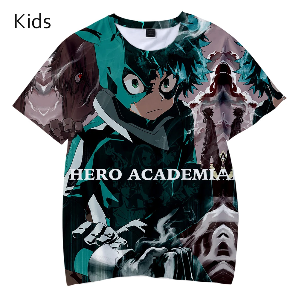 Футболка детская с коротким рукавом и 3D-принтом Моя геройская Академия | Мужская