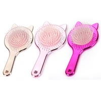 cute cat ears massage women combs salon hairdressing comb hair brush hair care for ladies