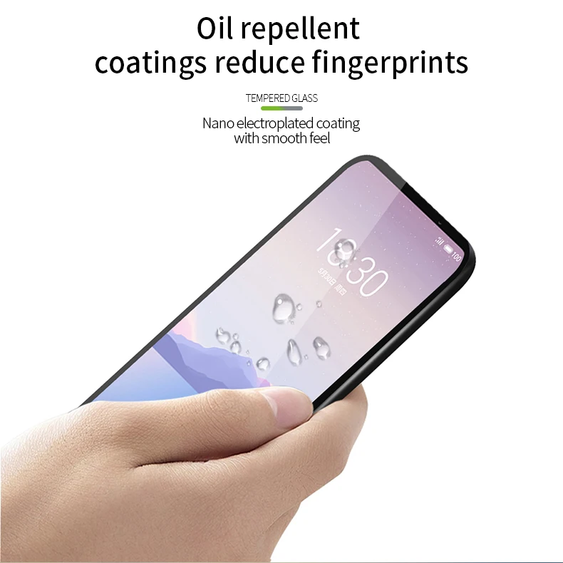 Для Meizu 16Xs закаленное стекло 2.5D изогнутое 9H полное покрытие протектор экрана для