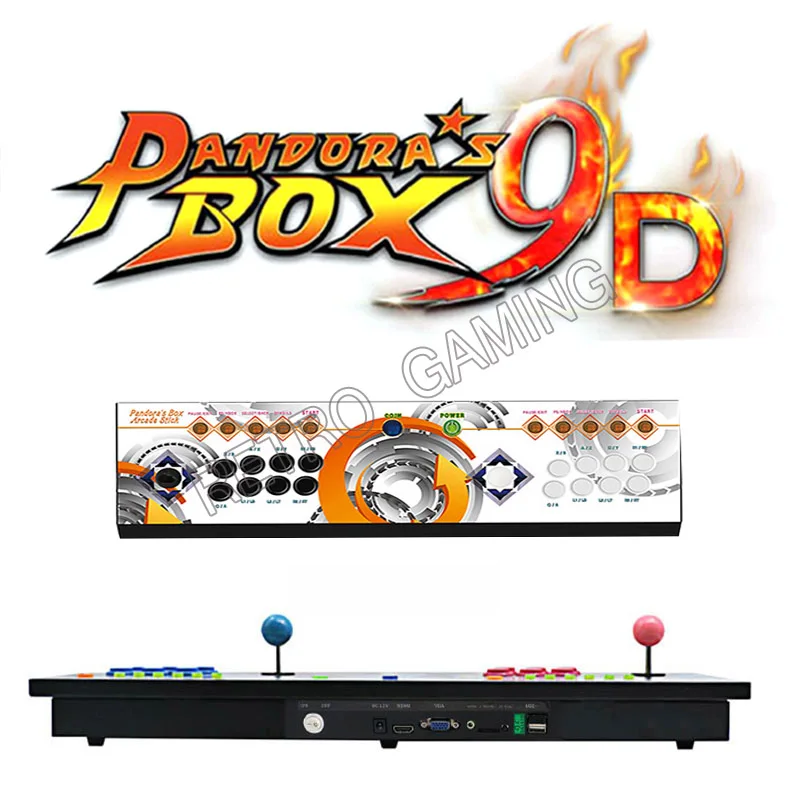 Встроенная игровая консоль Pandora box 9d 2500 В 1 поддержка 3P 4P игровой usb геймпад