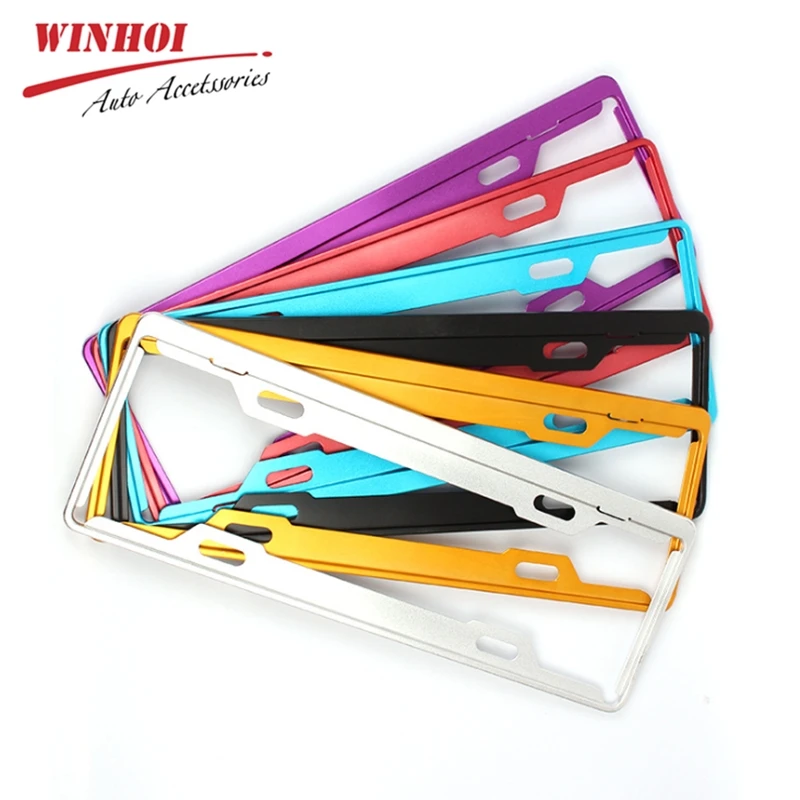 2шт Автомобильный номерной знак рамка Универсальный держатель кронштейн