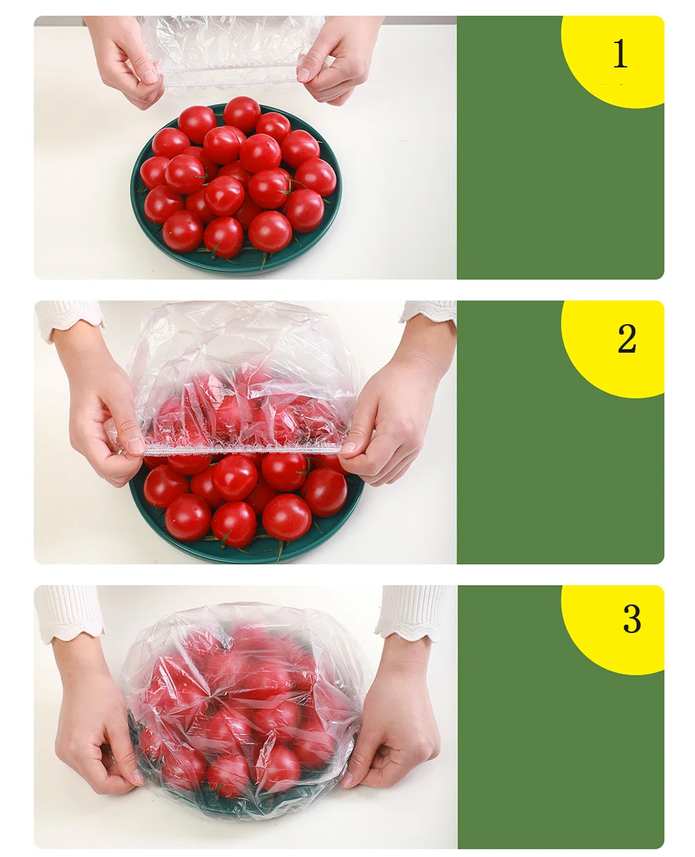 Disposable Fresh-keeping Bag Food Covers Fruit Storage Packaging Bags Kitchen Fresh Keeping Freshness Protection Package | Дом и сад