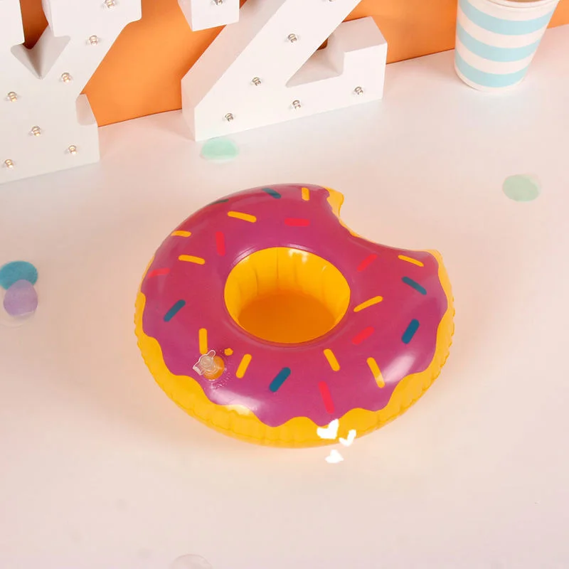 Надувные плавающие подставки для напитков лоток lote поплавок напитка пончики