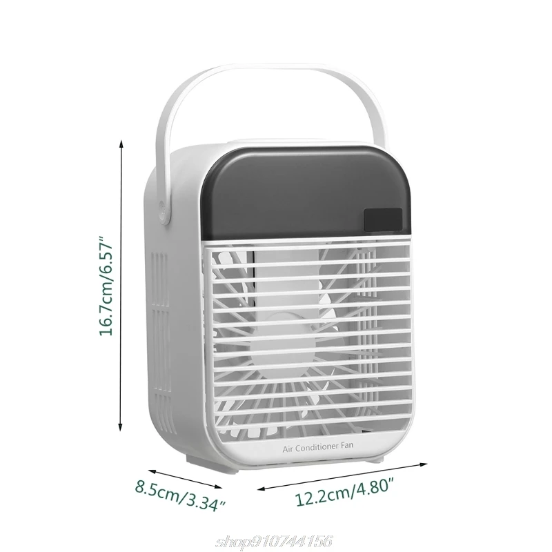 

Desktop Air Cooling Fan W/ Night Light Portable Spray Humidifier Fan Visible Water Tank Ultra-quite Rechargeable M24 21 Dropship