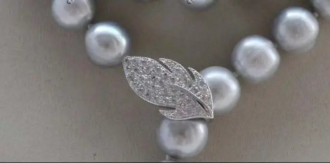 Ожерелье из натурального жемчуга серебро 925 пробы 34 дюйма 9-10 мм