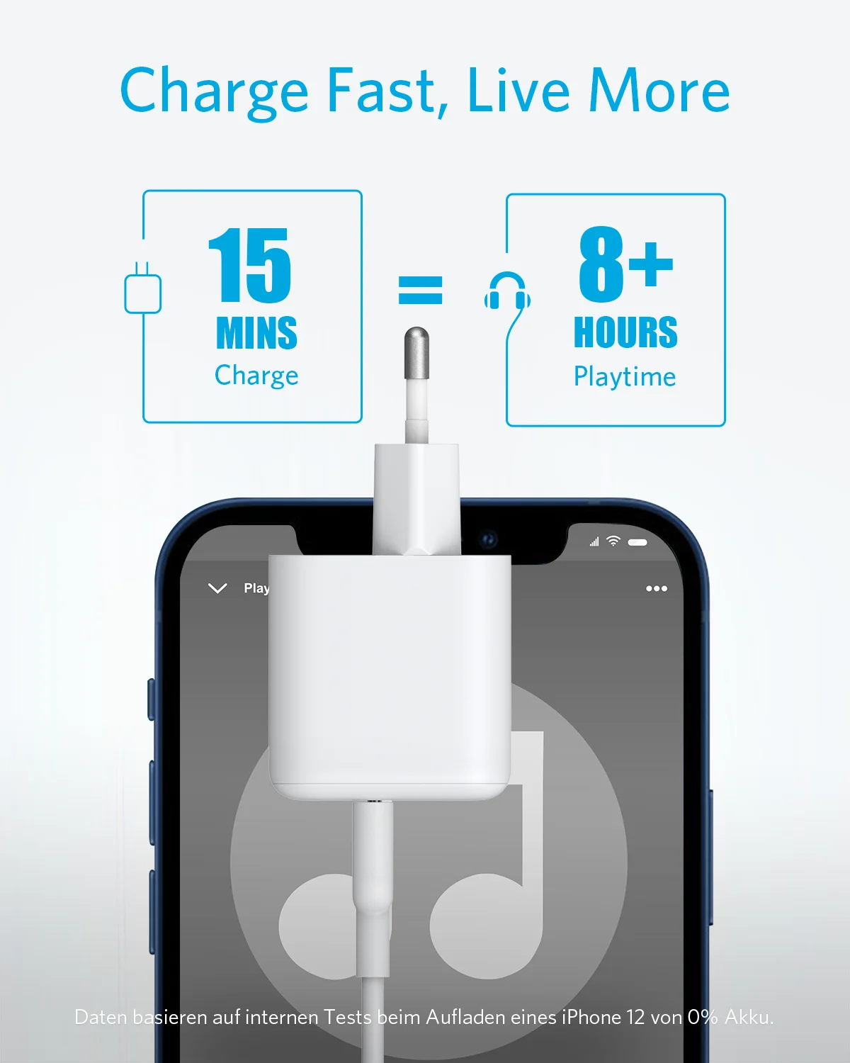 Anker-cargador USB C para iPhone 13, 20W, PIQ 3,0, PowerPort III r&aacute;pido, para iPhone, Xiaomi, Huawei, OnePlus, etc.-2
