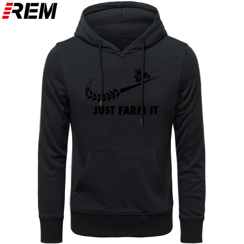 Худи rem Fashion Just Farm It для мужчин, с круглым вырезом, хлопок, с длинным рукавом, фермер, фермерский человек, топы, Толстовки, Толстовки
