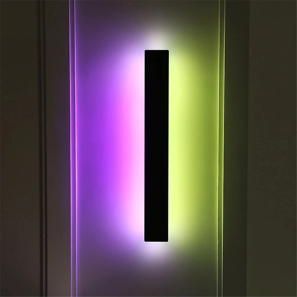 

Modern Colorful Led Wall Lamp Apply Office Kitchen Fixture Decoration with Remote Control Rgb Night Lights for Home Decor Sconce