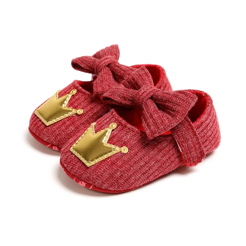 

Baby Shoes Newborn Baby Girl Shoes Fashion Crown Princess First Walker Baby Girl Shoes