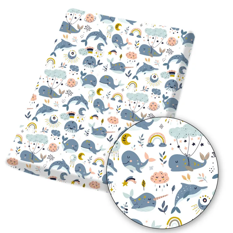 Из хлопка и полиэстера ткани на метр Совы Животные набойки листов DIY платье