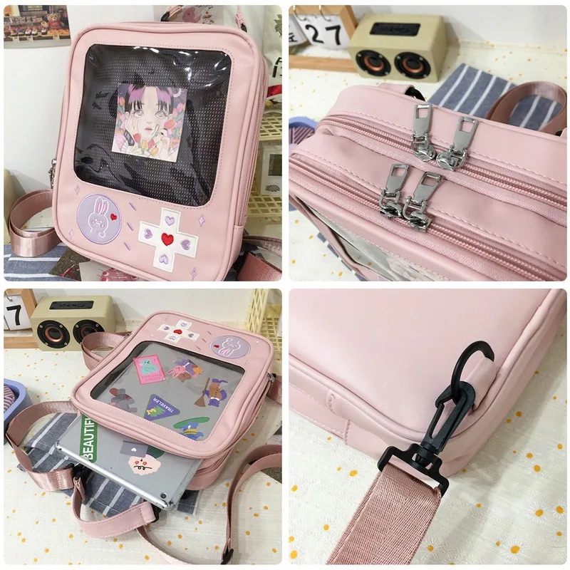

Cute Game Console Design Lolita Girls ShoulderFashion Nylon Backpacks Casual Ladies 3 Way Ita Bag New Student School