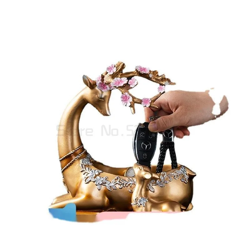 

Creative porch key storage ornaments key tray hanger modern desktop ornaments