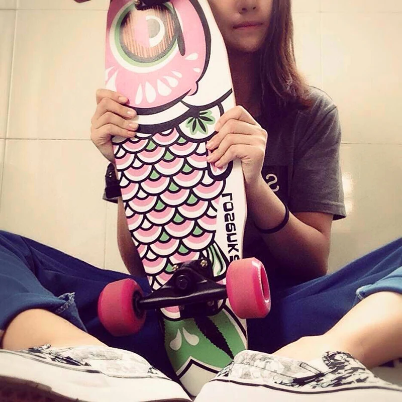

Outdoor Professional Skateboard Anime Design 4 Wheel Cruiser Skateboard Deck Art for Adults Tabla Skate Fitness Equipment