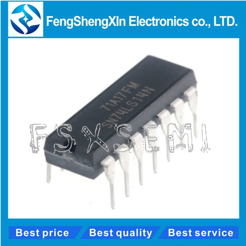 10 шт./лот SN74LS14N 74LS14 74LS14N DIP14 шестигранный SCHMITT-TRIGGER инверторов IC