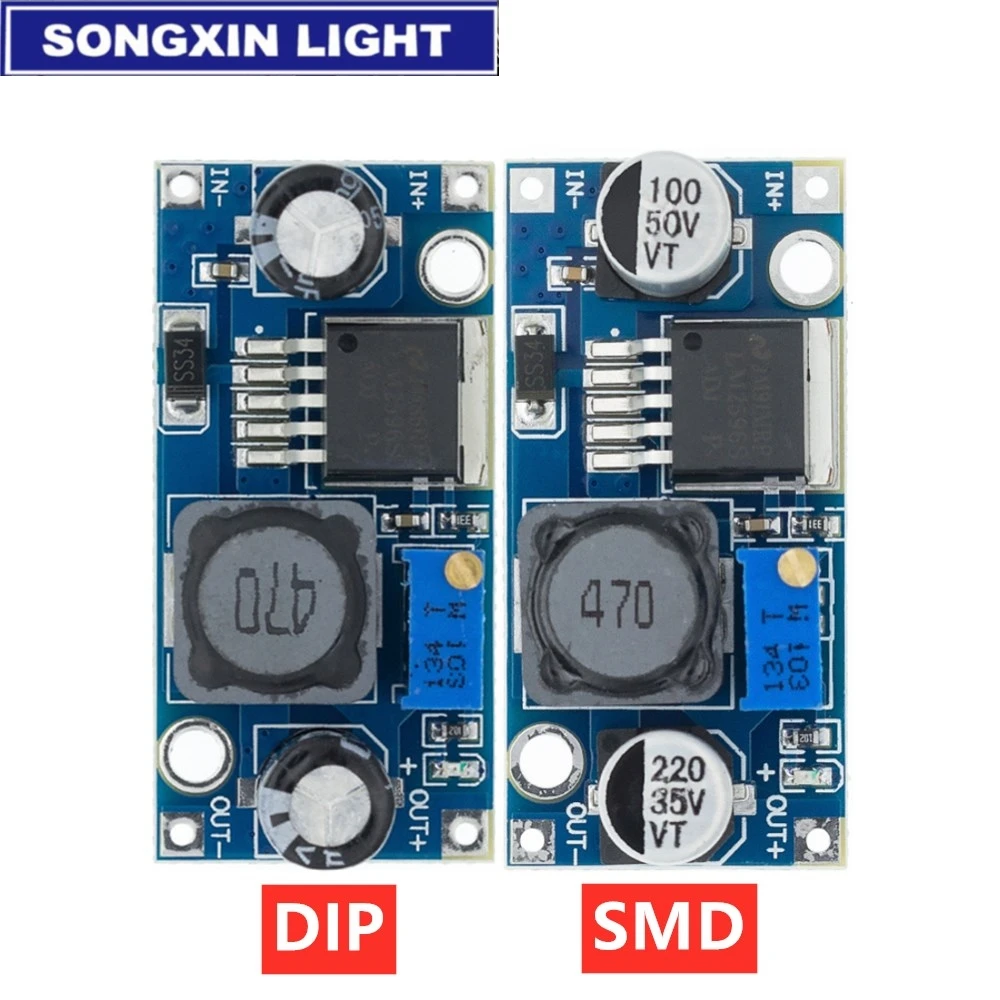 100 шт./лот LM2596S LM2596 ADJ DC понижающий модуль 5V/12V/24V Регулируемый Напряжение 3 2 V
