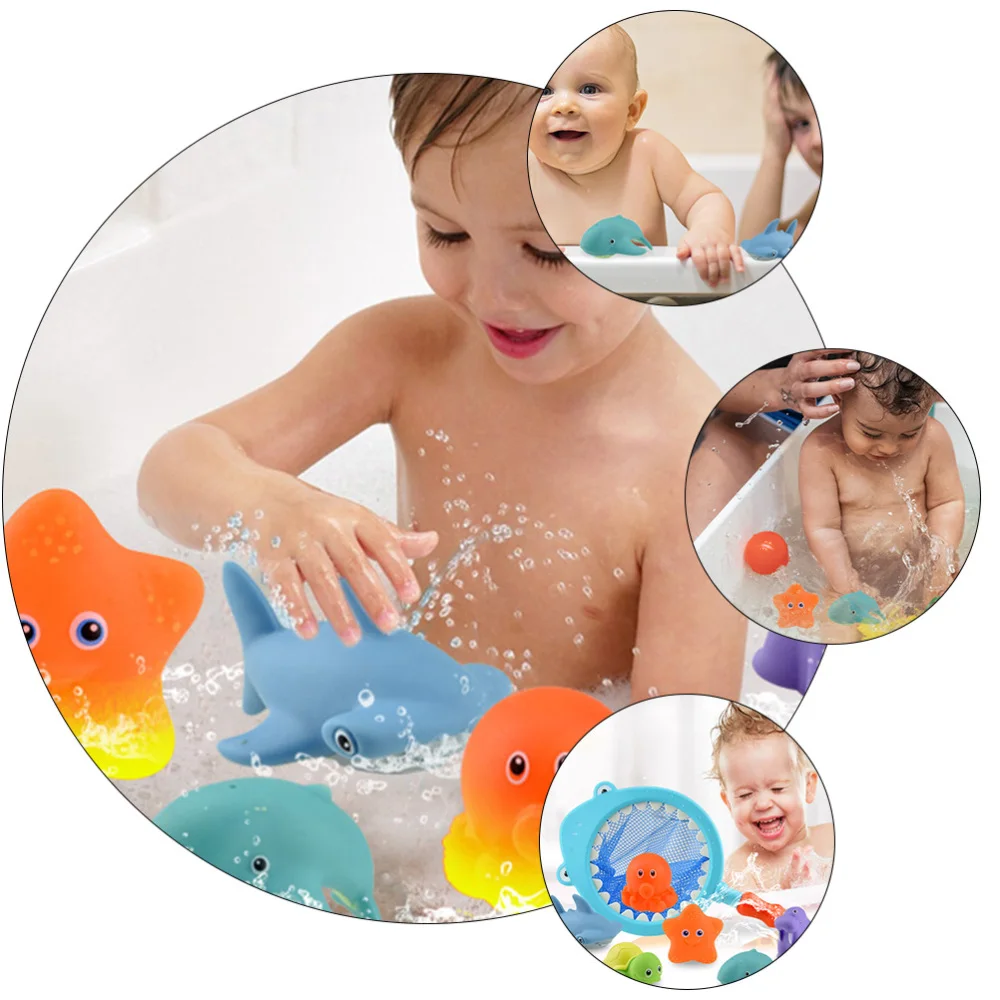 

7 Pcs Funny Baby Bathing Kids Bath Shower Toys Bathtub Games