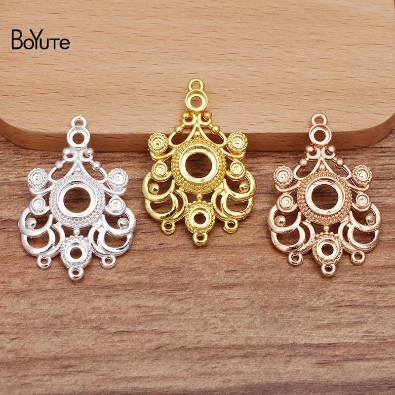 

BoYuTe (50 Pieces/Lot) 27*40MM Metal Alloy Pendant Materials DIY Handmade Jewelry Findings Components