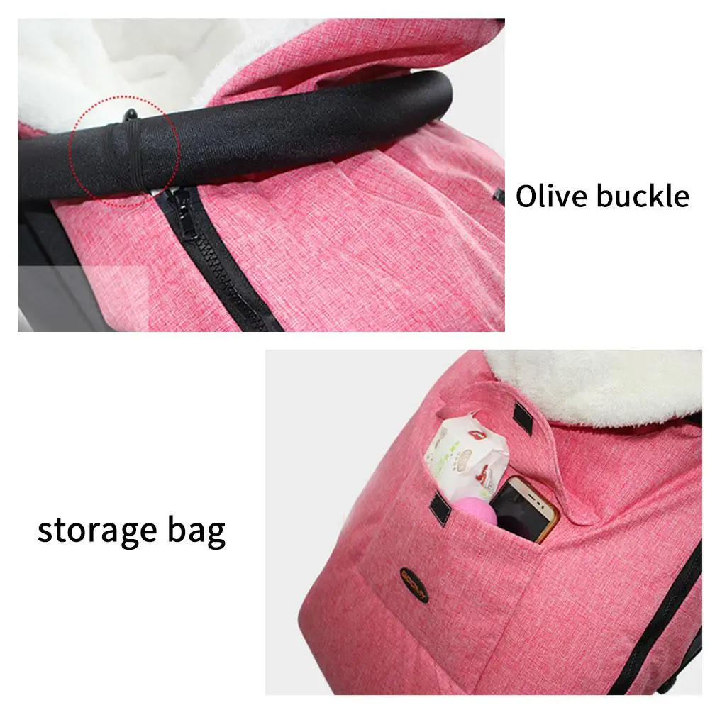 Зимний хлопковый теплый чехол для сиденья автомобиля детская коляска спальный
