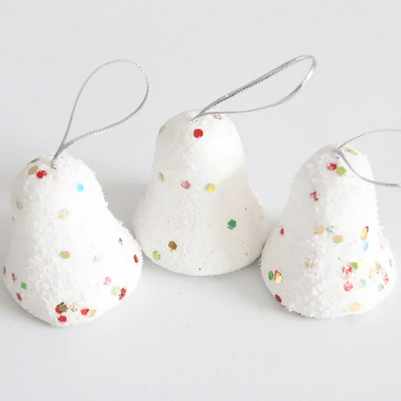 DIY рождественские аксессуары, Рождественская елка, украшение, висящая Снежинка, Санта-Клаус, карта, сосна, конус, кулон, бант, набор