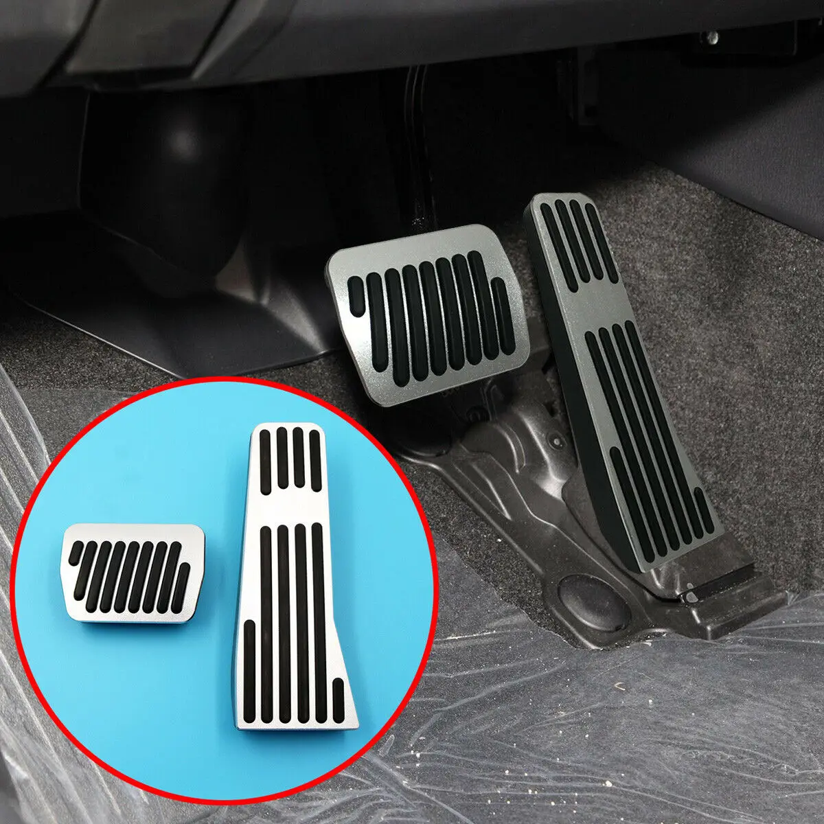

Car Auto Accessories Pads Fit Mazda CX-30 CX30 DM 2020-2021 Accelerator Fuel Gas Brake Foot Pedal Protector Cover Trim