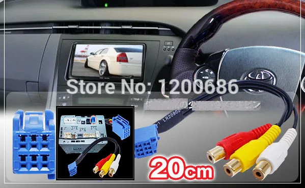 Бесплатная доставка кабель RCA для Toyota автомобильные аудиозапчасти синий 6