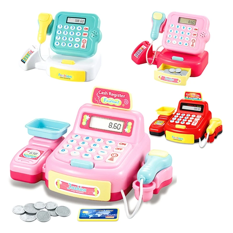 

C5AA Pretend Play Cash Register Interactive Kids Play Toy Smart Learning Gift