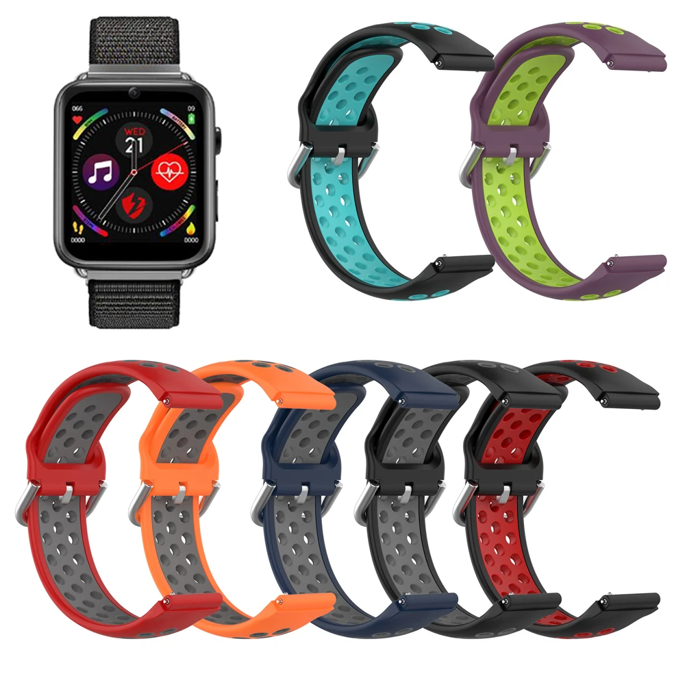 

For For LEMFO LEM10 Silicone Replacement Watchband For LEMFO LEM 10 Smartwatch Accessories Wrist Band Strap Silicone Double