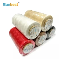sanbest durable leather waxed threads 1mm 260 meter 22 colors diy hand work tool stitching thread 150d16 high quality