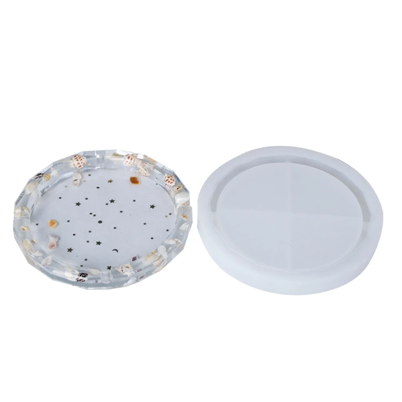 

Squares and Circles Mold Epoxy Resin Silicone Ashtray Mold for Resin Molds fo