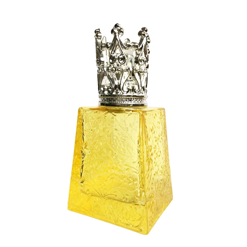 

Feminine Wedding Engraved Catalytic Glass Fragrance Lamp For Home decor