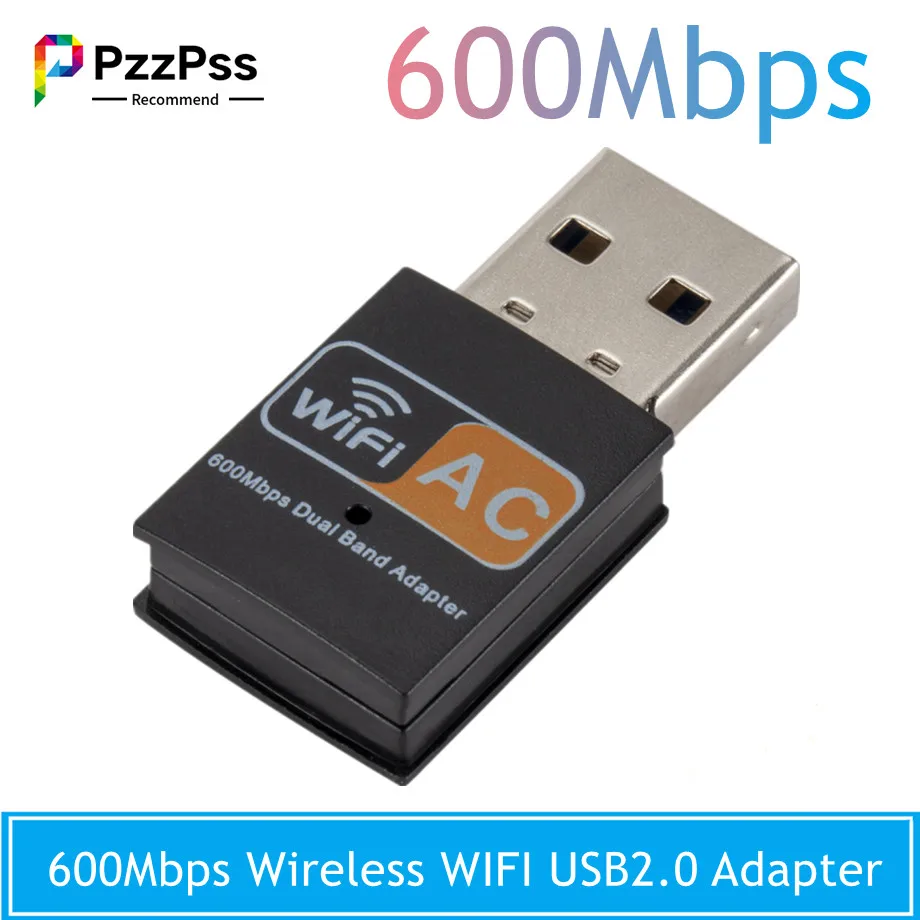 

PzzPss 2,4 Мбит/с беспроводной Wi-fi 2,0 ГГц + 5 ГГц двухдиапазонный USB Wi-fi адаптер внешняя сетевая карта для настольного ноутбука Windows MAC