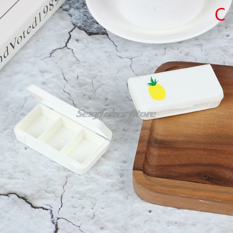 

Portable 3 Grids Mini Pill Case Home Travel Office Medical Drugs Cases