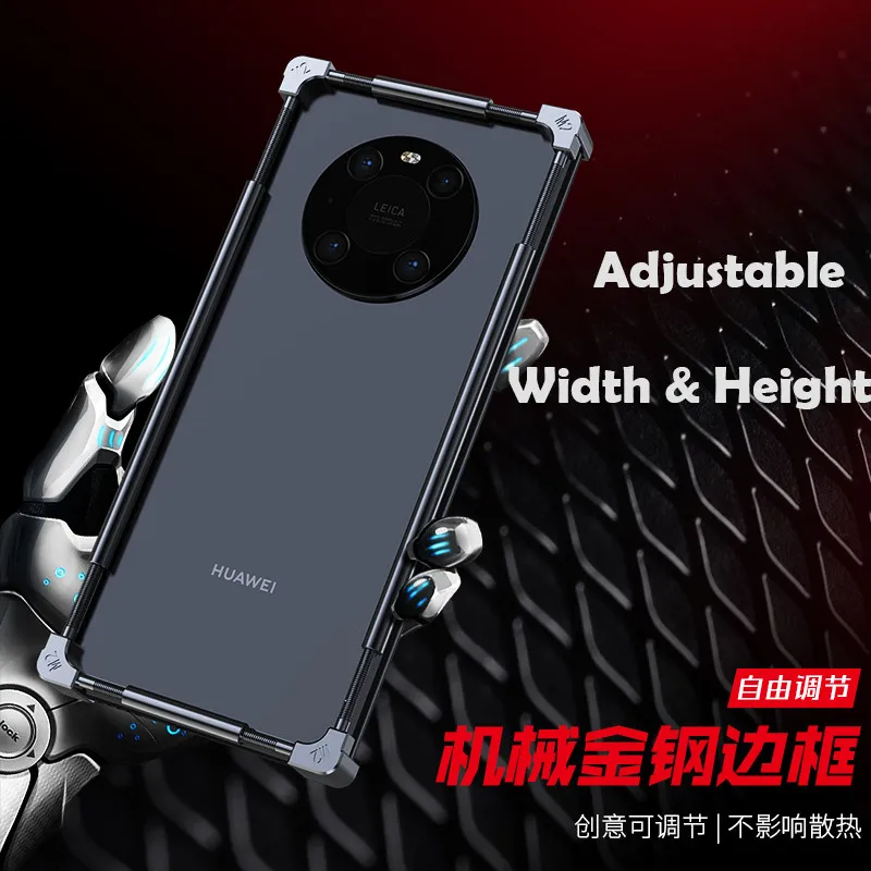 

Adjustable Stainless Metal Bumper Case For Huawei Mate 30E Pro Case Shockproof Aluminum Frame Light Cover For Huawei Mate 30 Pro