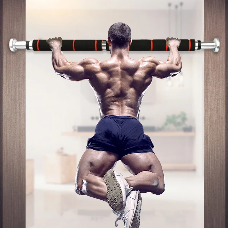 

Strengthened Thickened Chin Pull Up Bar for Doorway with Comfort Grip Adjustable Exercise Equipment