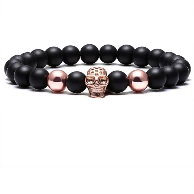 8 мм Череп золото серебро медь циркон кубический цирконий бусины богемный