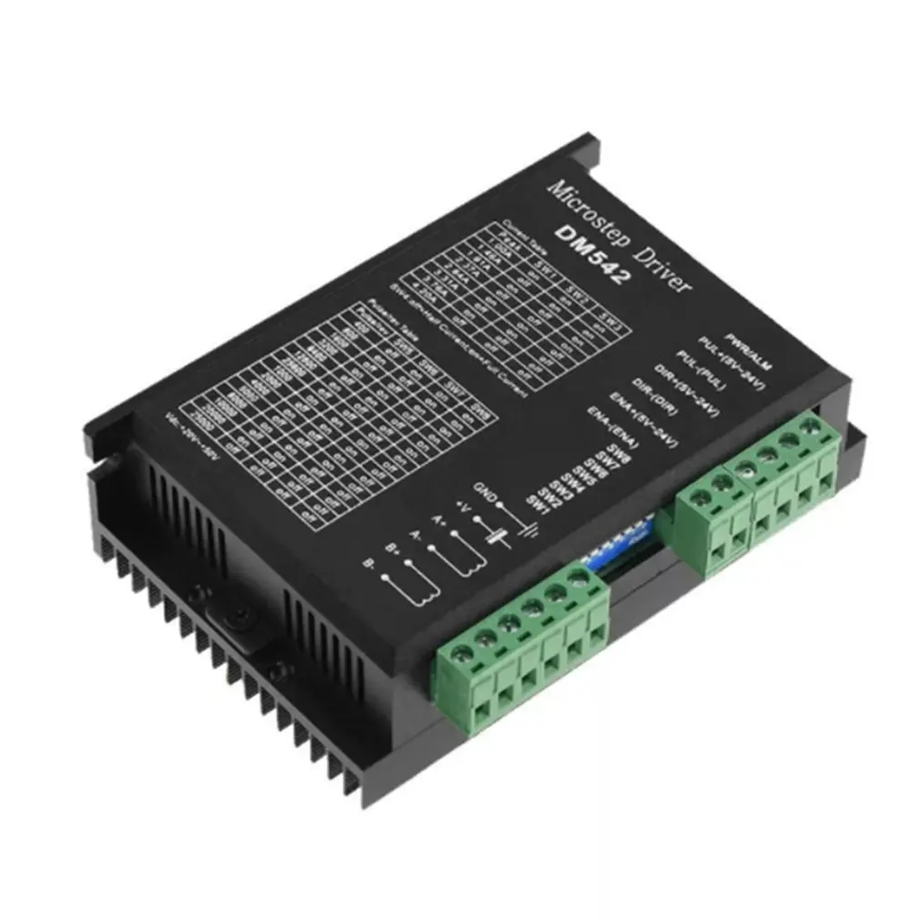 

18-50 Vdc Dm542 Driver And Maximum 4.2A 2-phase Digital Driver Controller For Nema23 Series Motor Motor Drive Module