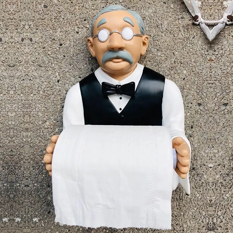 

Креативный старинный держатель для полотенец и туалетной бумаги из смолы, аксессуары для ванной комнаты, домашний декор для гостиной