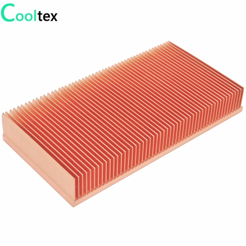 Теплоотвод DIY из чистой меди 100x50x15 мм Светодиодный радиатор для отвода тепла|sink