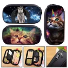 Пенал для косметики с изображением кошки-ангела, для девочек