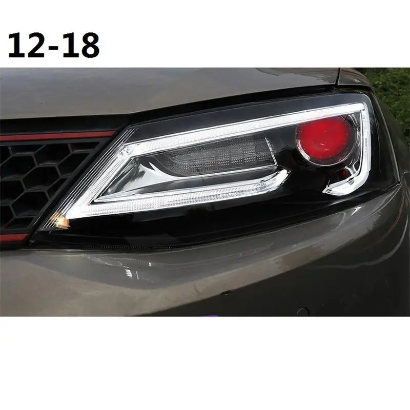 Автомобильные ходовые части Neblineros Para автомобильные Drl светодиодные фары автомобильные фары в сборе 12 13 14 15 16 17 для Volkswagen Sagitar